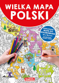Wielka mapa Polski do kolorowania