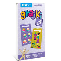 Fiszki grajki. Mądre dziecko 5-6 lat. 160 zabaw edukacyjnych