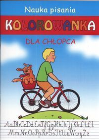 Nauka pisania - Kolorowanka dla chłopca
