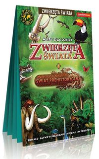 Mapy dla dzieci. Zwierzęta świata + świat prehistoryczny