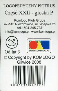 Karty Logopedyczny Piotruś - P