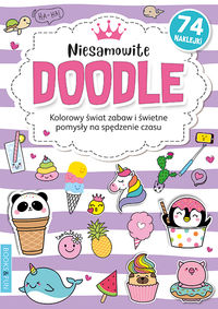 Niesamowite doodle. Kolorowanka z naklejkami