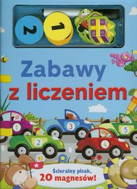 Zabawy z liczeniem + ścieralny pisak i 20 magnesów