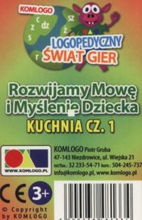 Karty Rozwijamy mowę i myślenie dziecka. Kuchnia Cz.1
