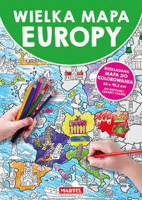 Wielka mapa Europy do kolorowania