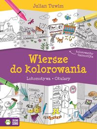 Wiersze do kolorowania - Lokomotywa. Okulary