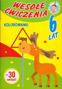 Wesołe ćwiczenia. Kolorowanki. 6 lat