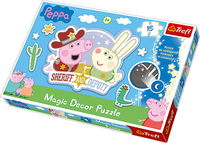 Świnka Peppa. 15 Magic Decor Puzzle (3+)