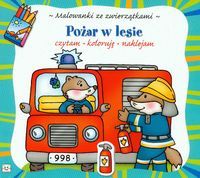 Malowanki ze zwierzątkami - Pożar w lesie