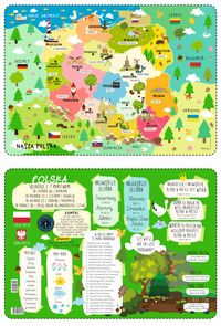 Podkładka na biurko. Mapa Polski