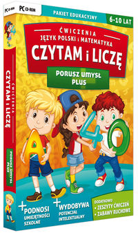 Porusz umysł plus - Ćwiczenia - Język polski i Matematyka. Czytam i liczę. CD (6-10lat)