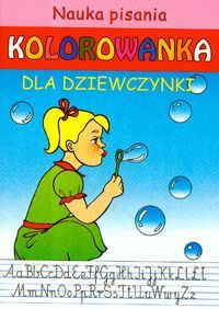 Nauka pisania - Kolorowanka dla dziewczynki