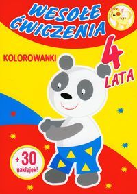 Wesołe ćwiczenia. Kolorowanki. 4 lata