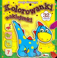 Kolorowanki naklejanki 7. Wesołe dinozaury