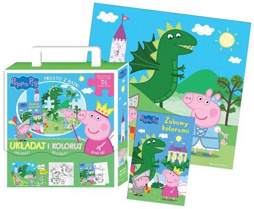 Świnka Peppa. Peppa Pig. Układaj i koloruj. Prosto z bajki
