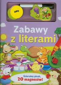 Zabawy z literami + ścieralny pisak i 20 magnesów