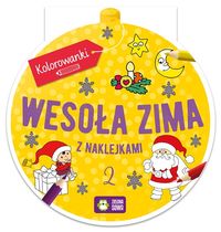 Kolorowanka bombka. Wesoła zima z naklejkami 2