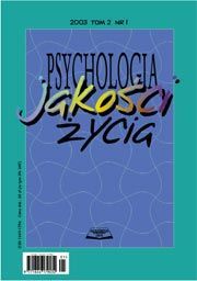 Psychologia jakości życia 2005 t.4 nr 2.