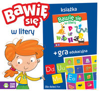 Bawię się w litery (książka + gra edukacyjna)