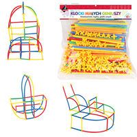 Klocki małych geniuszy. Słomki (300 elementów)