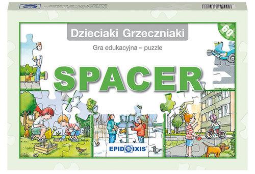 Dzieciaki Grzeczniaki - Spacer. Gra edukacyjna-puzzle