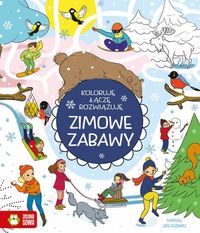 Zimowe zabawy. Koloruję, łączę, rozwiązuję (6+)