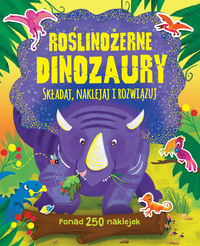 Roślinożerne dinozaury. Składaj, naklejaj i rozwiązuj