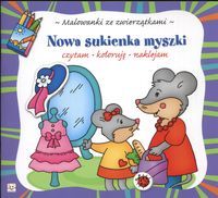 Malowanki ze zwierzątkami - Nowa sukienka myszki.
