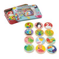 Gra drewniana memory 24 elementy