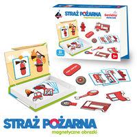 Genialny dzieciak. Układanka magnetyczna. Straż pożarna